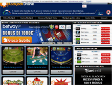 Tablet Screenshot of blackjackonline.it